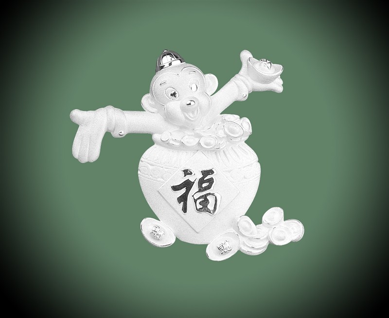 福猴康泰，纯银25克